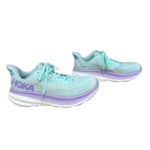 Hoka Women's Athletic Shoes in Aqua and Lavender